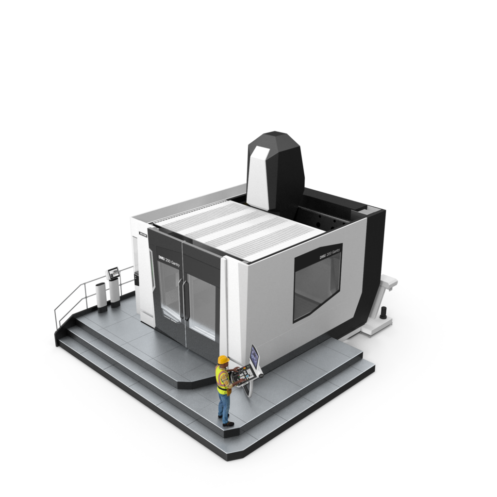 DMU 200 Gantry CNC Machine With Operator.G03.2k